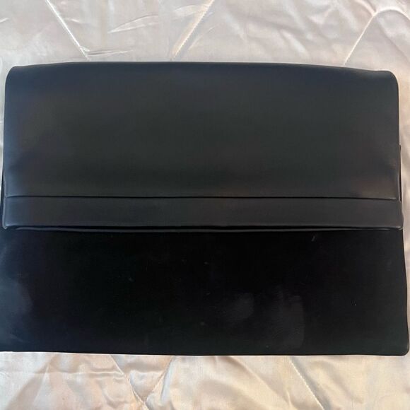 Tiffany & Co. Leather Serena Clutch - Black Suede and Leather - Picture 4 of 16